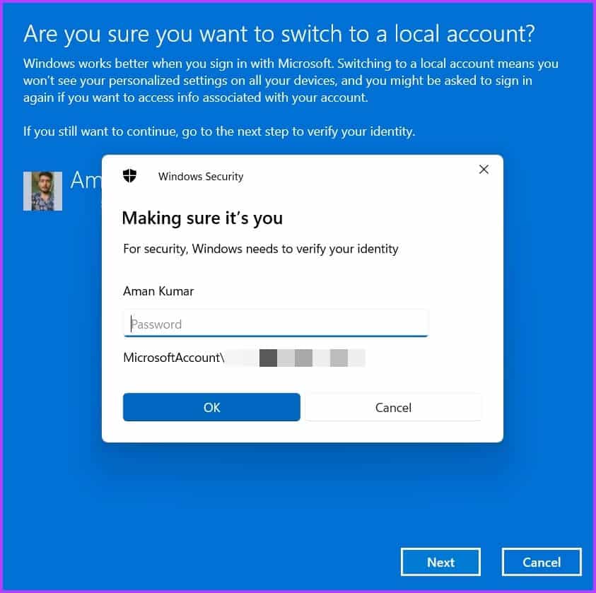 Entering-password كيفية إزالة PIN عند تسجيل الدخول في Windows 11