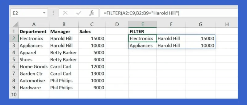 FILTER-Formula-Condition-800x341.jpg 5 صيغ Excel متقدمة مفيدة يجب أن تعرفها