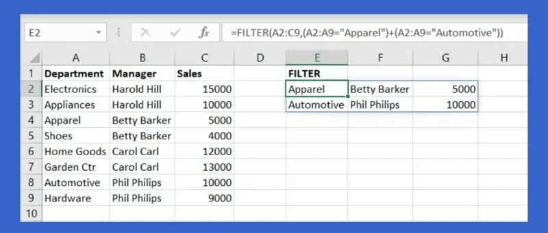 FILTER-Formula-Plus-Sign-800x341.jpg 5 صيغ Excel متقدمة مفيدة يجب أن تعرفها