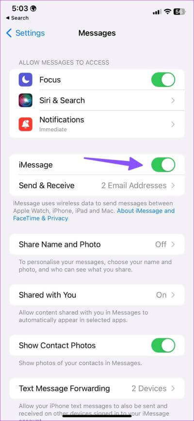 Fix-Messages-Not-Syncing-Between-iPhone-and-iPad-8 أفضل 10 طرق لإصلاح عدم مزامنة الرسائل بين iPhone و iPad