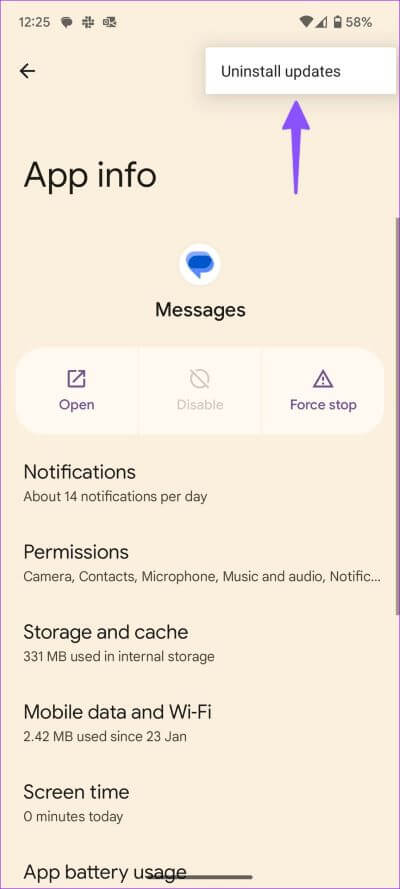Fix-Messages-notifications-not-working-on-Android-22 أفضل 13 طريقة لإصلاح عدم عمل إشعارات تطبيق الرسائل على Android