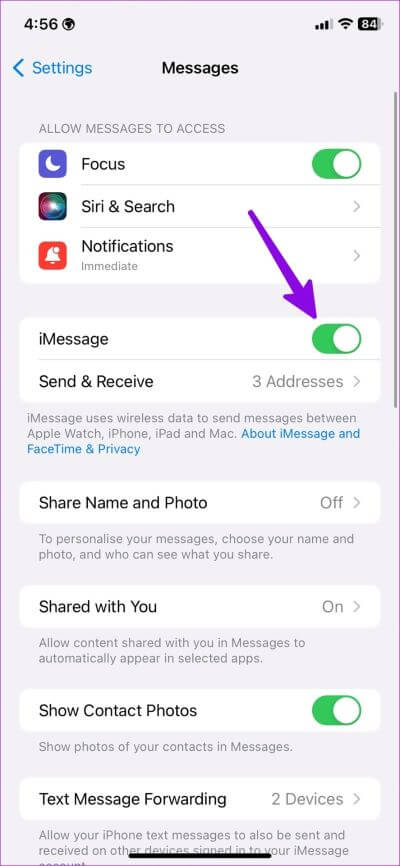 أفضل 10 طرق لإصلاح ارسال iMessage Messageالمرسلة كMessageنصية على iPhone - %categories