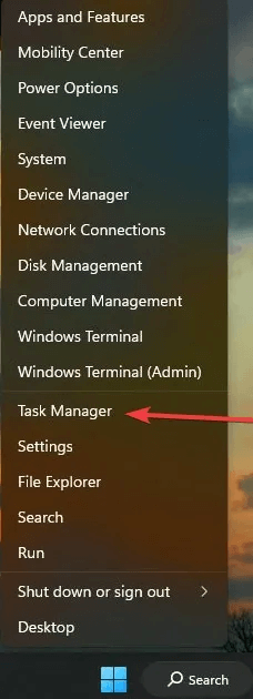 Force-Delete-Task-manager-in-Quick-menu.jpg كيفية فرض حذف الملفات غير القابلة للحذف في Windows