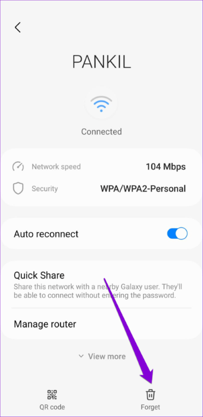 Forget-Wi-Fi-Network-on-Android-2-500x1024-1 أفضل 8 طرق لإصلاح عدم ظهور صفحة تسجيل الدخول إلى Wi-Fi على Android