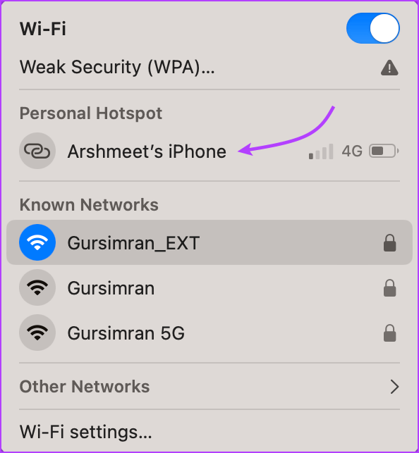 Get-Instant-Hotspot-From-iPhone-for-Your-Mac-1 13 طريقة لتوصيل iPhone بجهاز Mac وتسهيل سير عملك