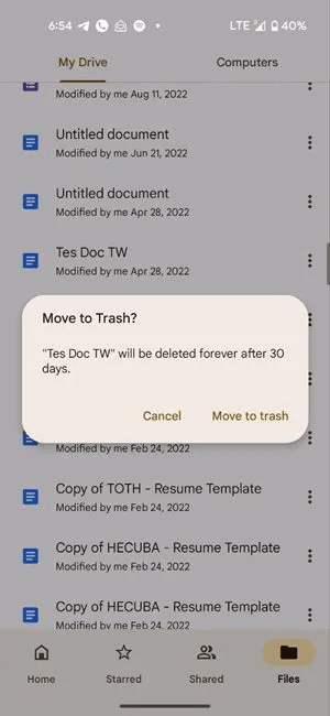 Google-Drive-Delete-Files-Result.jpg كيفية حذف الملفات من Google Drive على الهاتف والكمبيوتر