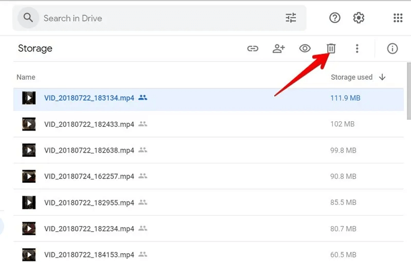 Google-Drive-Delete-Files-Size.jpg كيفية حذف الملفات من Google Drive على الهاتف والكمبيوتر