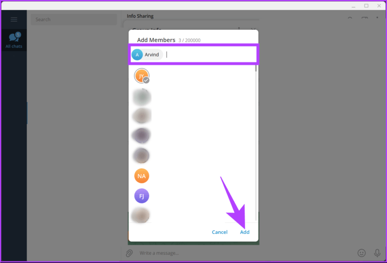 How-To-Add-Someone-to-Telegram-Group_26-768x521-1 كيفية إضافة شخص ما إلى مجموعة Telegram على Android أو iOS أو الكمبيوتر الشخصي