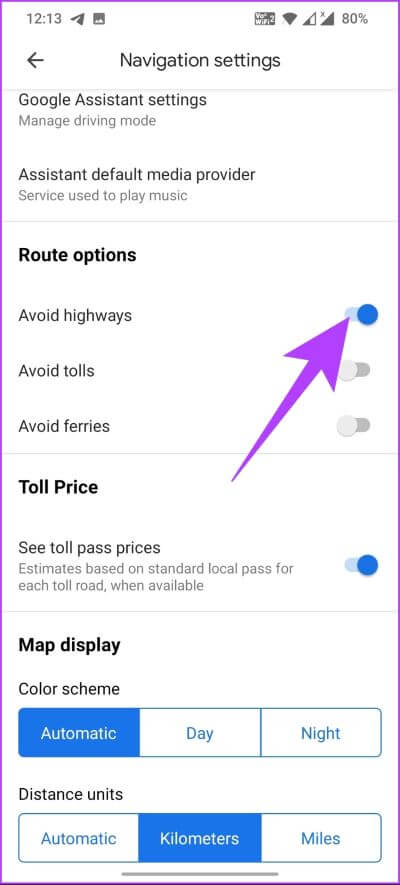 How-to-Avoid-Highways-on-Google-Maps_12 كيفية تجنب الطرق السريعة على خرائط Google على الويب أو Android أو iPhone
