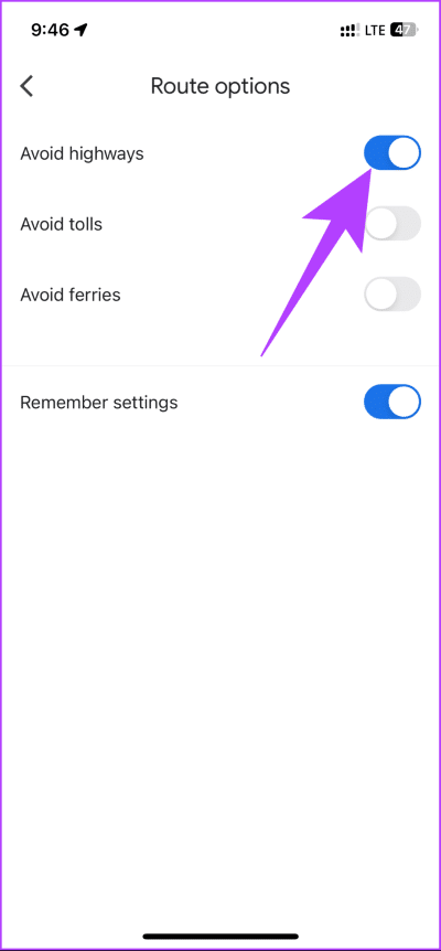 How-to-Avoid-Highways-on-Google-Maps_18 كيفية تجنب الطرق السريعة على خرائط Google على الويب أو Android أو iPhone