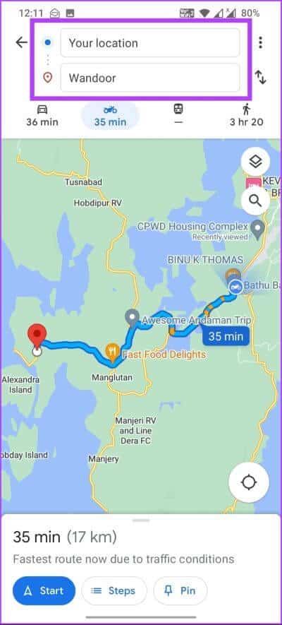 How-to-Avoid-Highways-on-Google-Maps_4 كيفية تجنب الطرق السريعة على خرائط Google على الويب أو Android أو iPhone