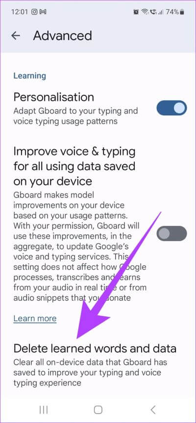 How-to-Clear-Keyboard-History-on-Android-4 كيفية مسح سجل لوحة المفاتيح على الهواتف الذكية Android
