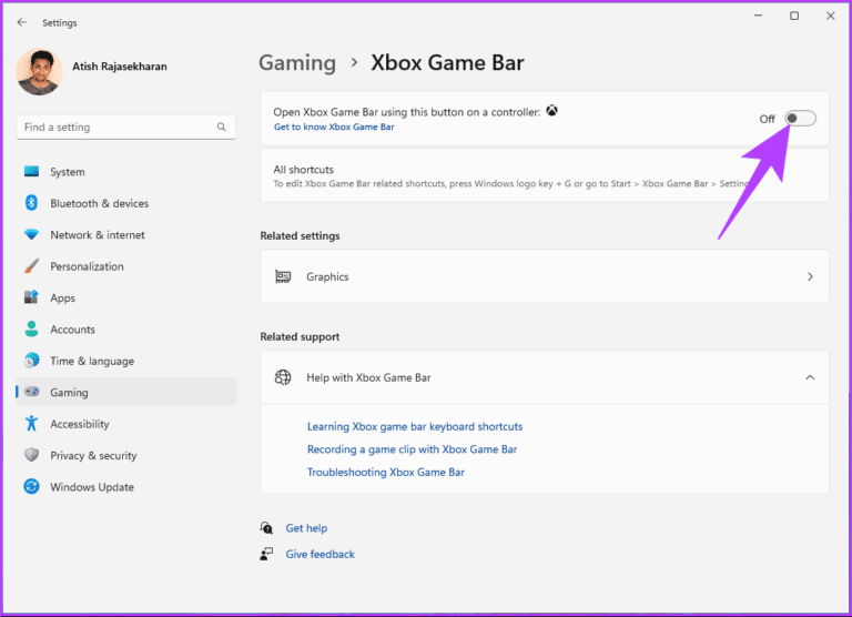 How-to-Disable-Xbox-Game-Bar_7-768x556-1 كيفية تعطيل Xbox Game Bar على Windows 11: أفضل 4 طرق