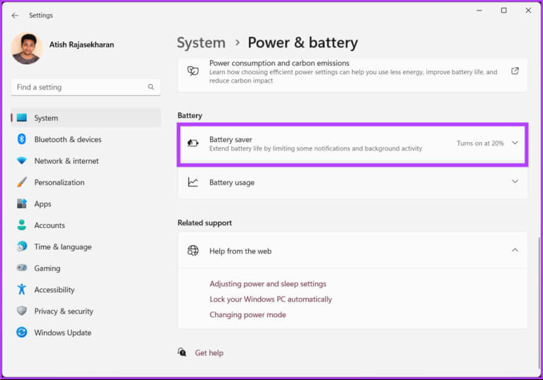 How-to-Enable-or-Disable-Battery-Saver-in-Windows_6-768x538-1 كيفية تمكين أو تعطيل وضع توفير شحن البطارية في Windows 11