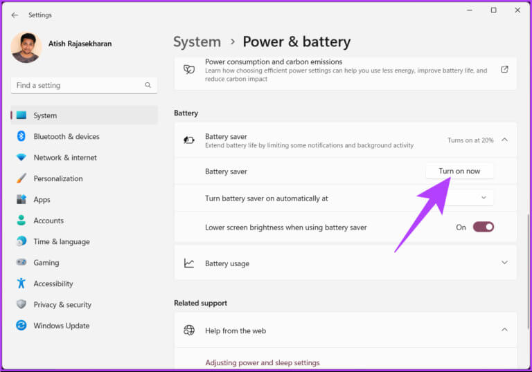 How-to-Enable-or-Disable-Battery-Saver-in-Windows_7-768x538-1 كيفية تمكين أو تعطيل وضع توفير شحن البطارية في Windows 11