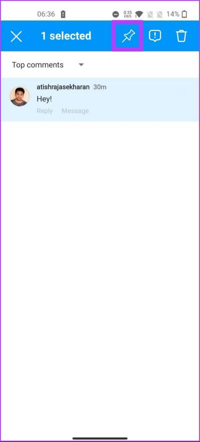 How-to-Pin-a-Comment-on-Instagram_13 كيفية تثبيت تعليق على Instagram مباشر و ريلز و المنشورات