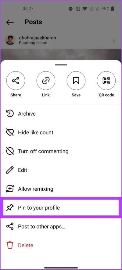 How-to-Pin-a-Comment-on-Instagram_17 كيفية تثبيت تعليق على Instagram مباشر و ريلز و المنشورات