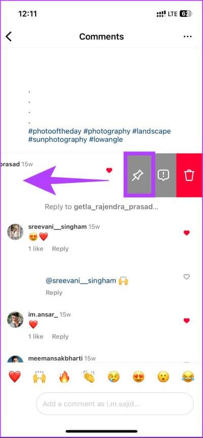 How-to-Pin-a-Comment-on-Instagram_22 كيفية تثبيت تعليق على Instagram مباشر و ريلز و المنشورات