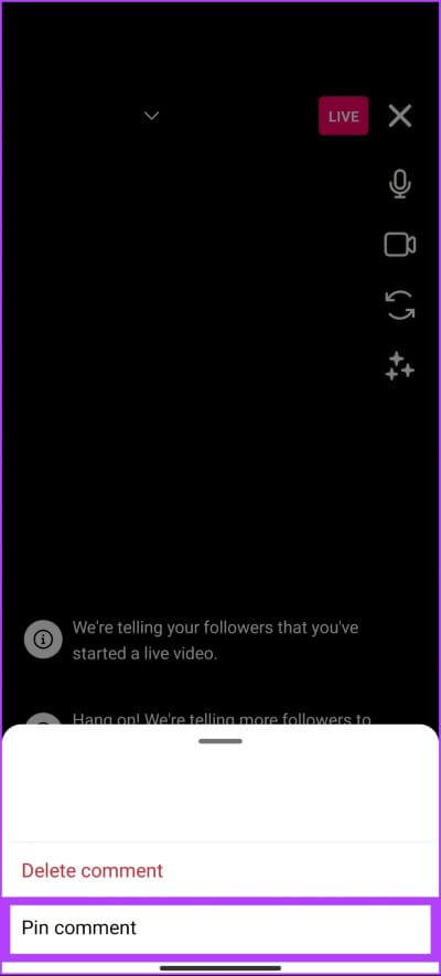 How-to-Pin-a-Comment-on-Instagram_8 كيفية تثبيت تعليق على Instagram مباشر و ريلز و المنشورات