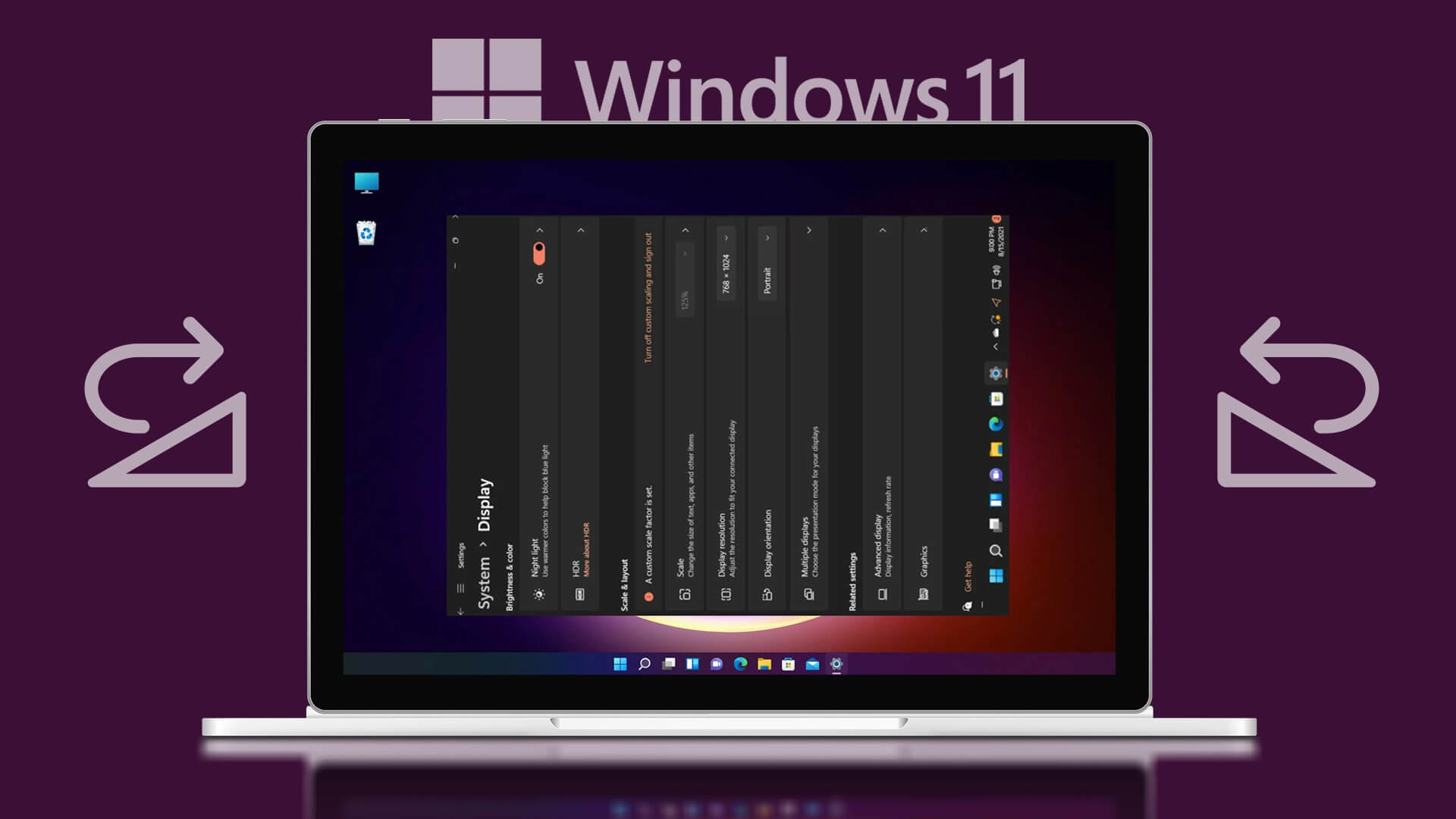 كيفية تدوير الشاشة في نظام التشغيل Windows 11 أو 10 أو 8 أو 7 - %categories