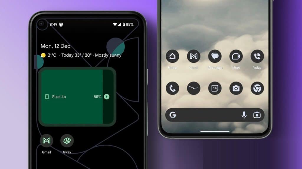 Samsung telefonlar da dahil olmak üzere Android'de ana ekran düzeni ...