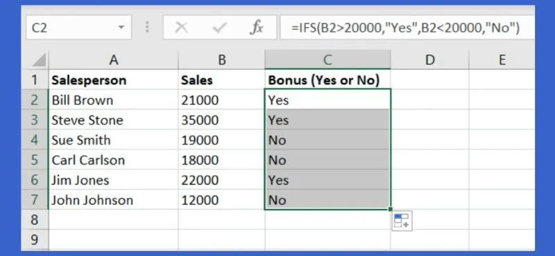 IFS-Drag-Formula-800x370.jpg 5 صيغ Excel متقدمة مفيدة يجب أن تعرفها