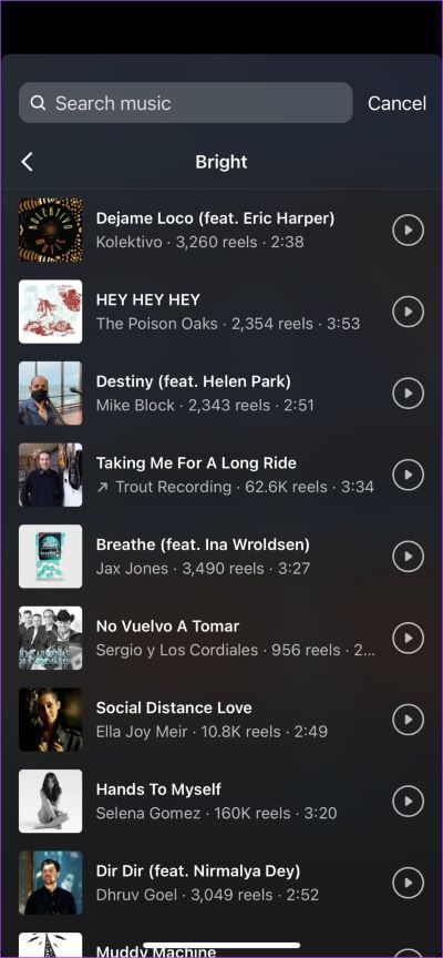 Instagram-Music 13 طريقة لإصلاح عدم تحميل قصة Instagram على iPhone و Android