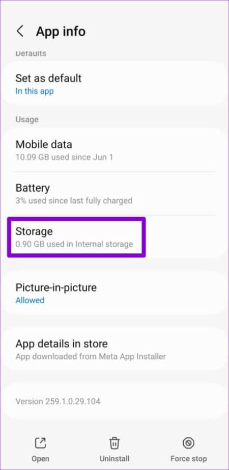 Instagram-Storage-Info-1-500x1024-1-e1676653108245 أفضل 8 طرق لإصلاح تعذر تسجيل الدخول إلى Instagram على Android و iPhone