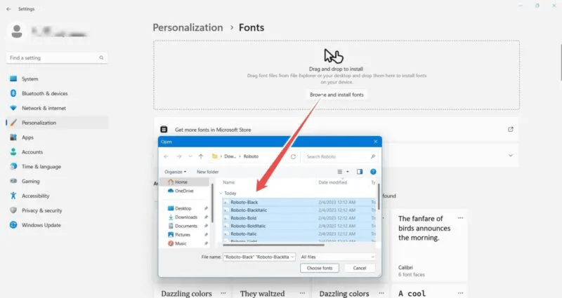 Instal-Manage-Fonts-Google-Fonts-Import-via-File-Explorer-e1675751798241-800x425.jpeg كيفية تثبيت وإدارة الخطوط في Windows