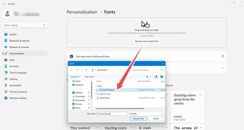 Install-Manage-Fonts-Drag-and-Drop-Fonts-File-Explorer-800x427.jpeg كيفية تثبيت وإدارة الخطوط في Windows