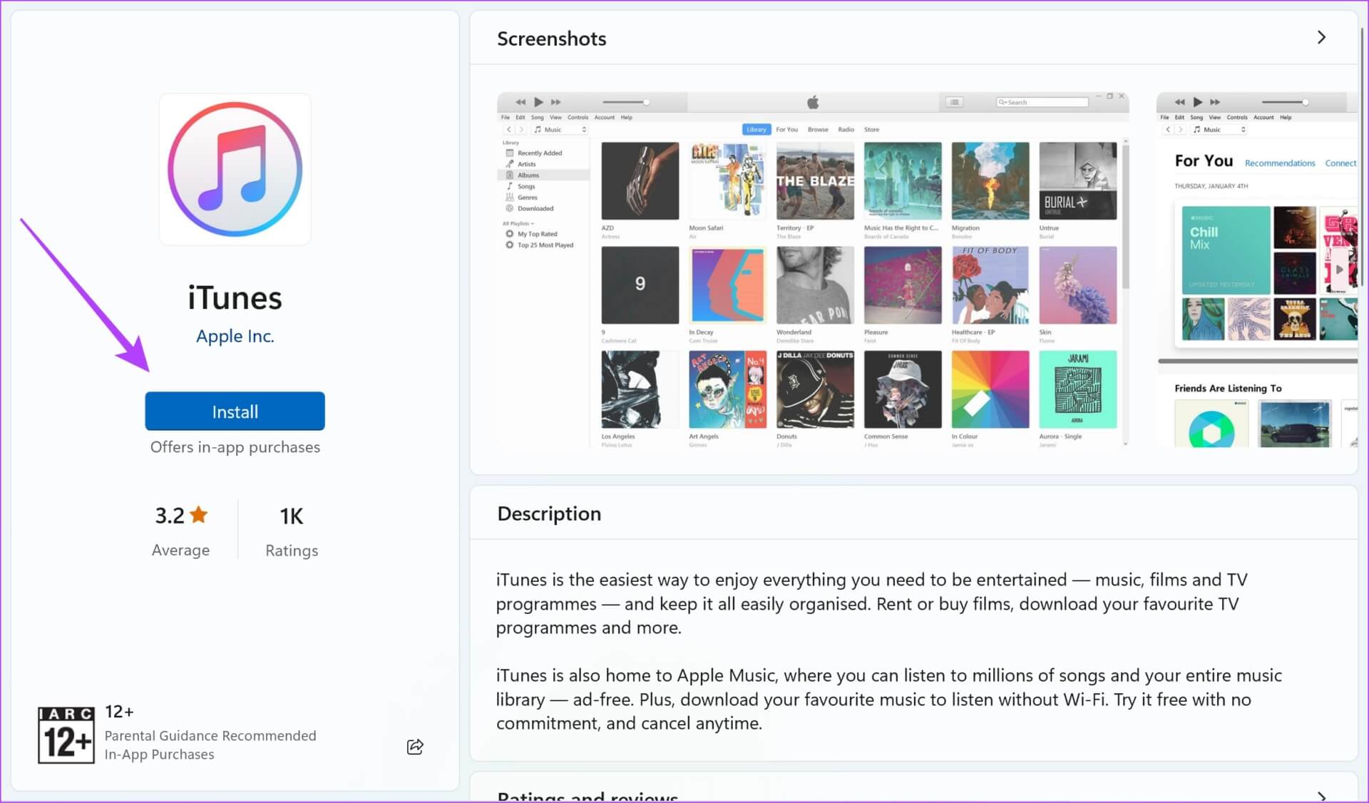 Install-iTunes كيفية استخدام Apple Music على جهاز كمبيوتر  Windows: إليك 4 طرق سهلة