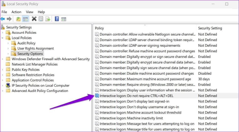 أفضل 3 طرق لتمكين أو تعطيل Ctrl+Alt+Delete لتسجيل Entrée الآمن على Windows 11 - %categories