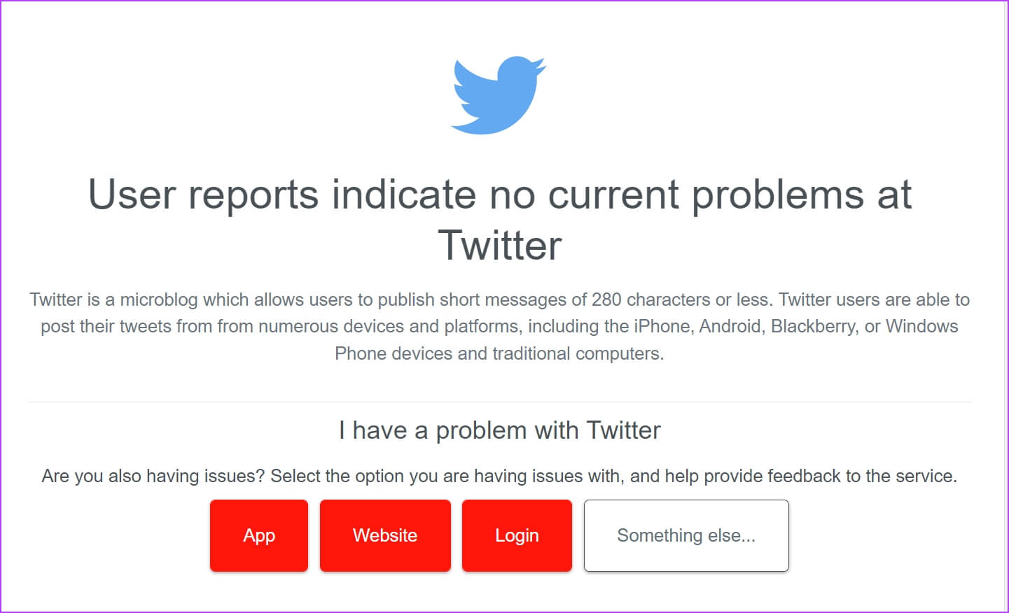 Is-Twitter-Down كيفية إصلاح تكرار نفس التغريدات على يوميات Twitter على iPhone و Android