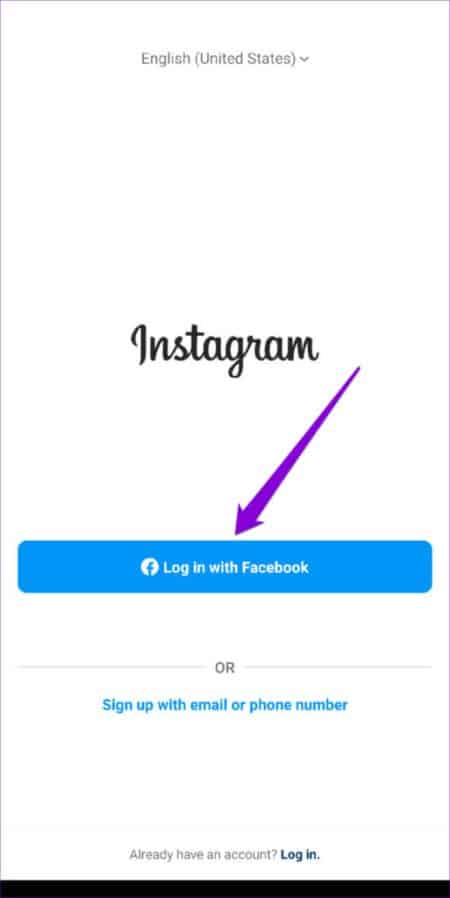Log-Into-Instagram-With-Facebook-513x1024-1-e1676652800898 أفضل 8 طرق لإصلاح تعذر تسجيل الدخول إلى Instagram على Android و iPhone