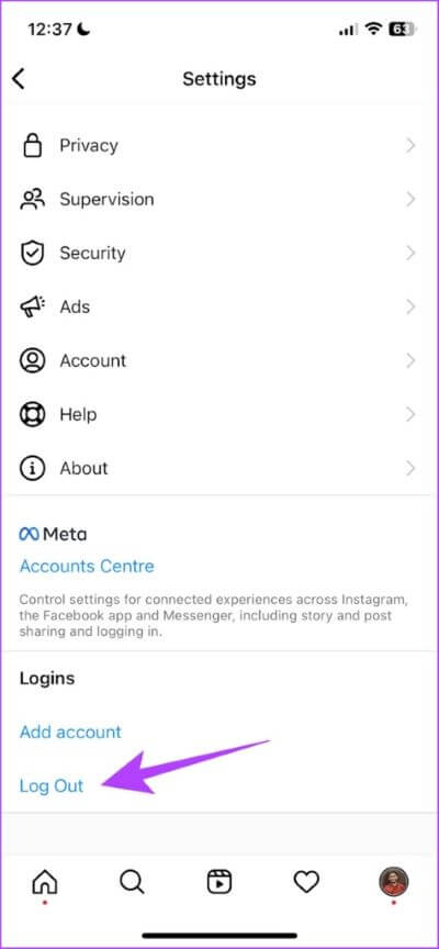 Log-out-1-474x1024-2 11 طريقة لإصلاح خطأ تعذر نشر التعليق على تطبيق Instagram