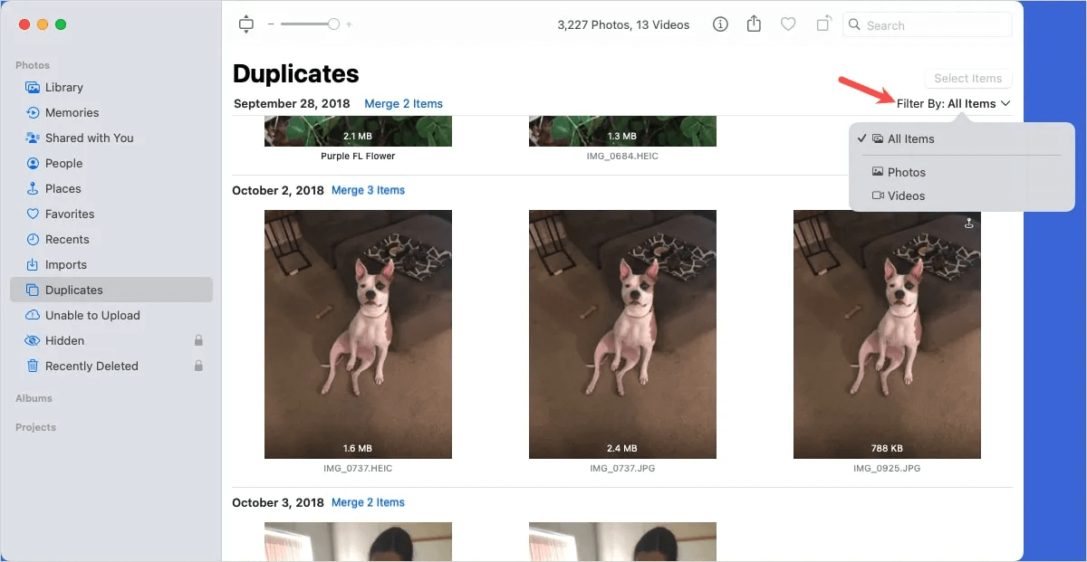 Mac-Photos-Duplicates-Filter.jpg 7 ميزات لتطبيق Apple Photos على Mac يجب أن تستخدمها