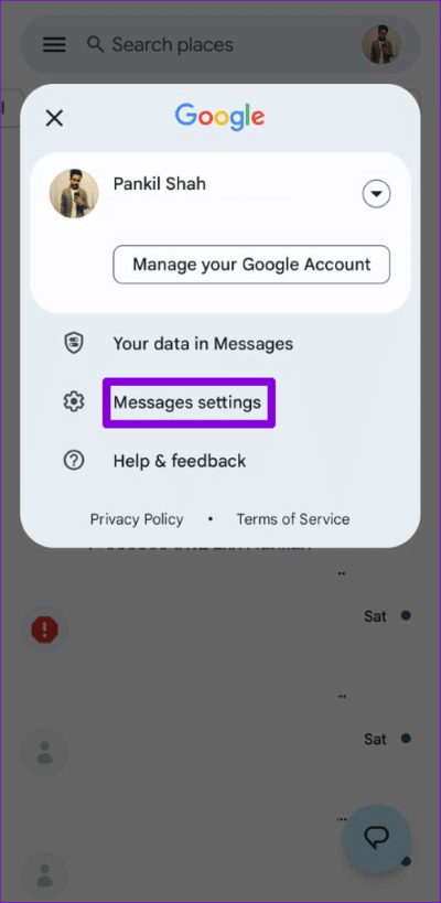 Messages-Settings-on-Android-500x1024-1 أفضل 8 طرق لإصلاح عدم تنزيل رسائل الوسائط المتعددة MMS على Google Messages في Android