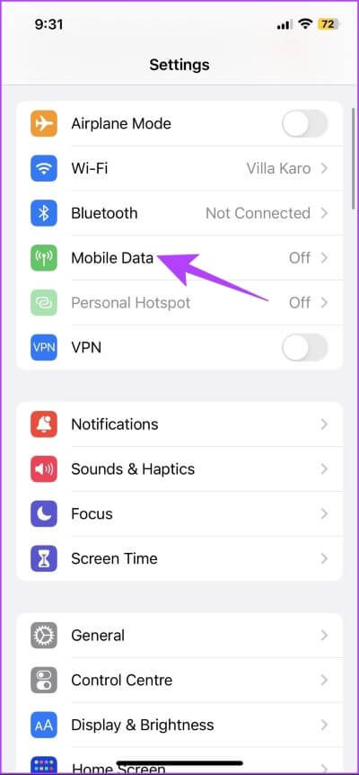 Mobile-Data-3 8 طرق لإصلاح عدم ظهور المرفقات في Mail على iPhone