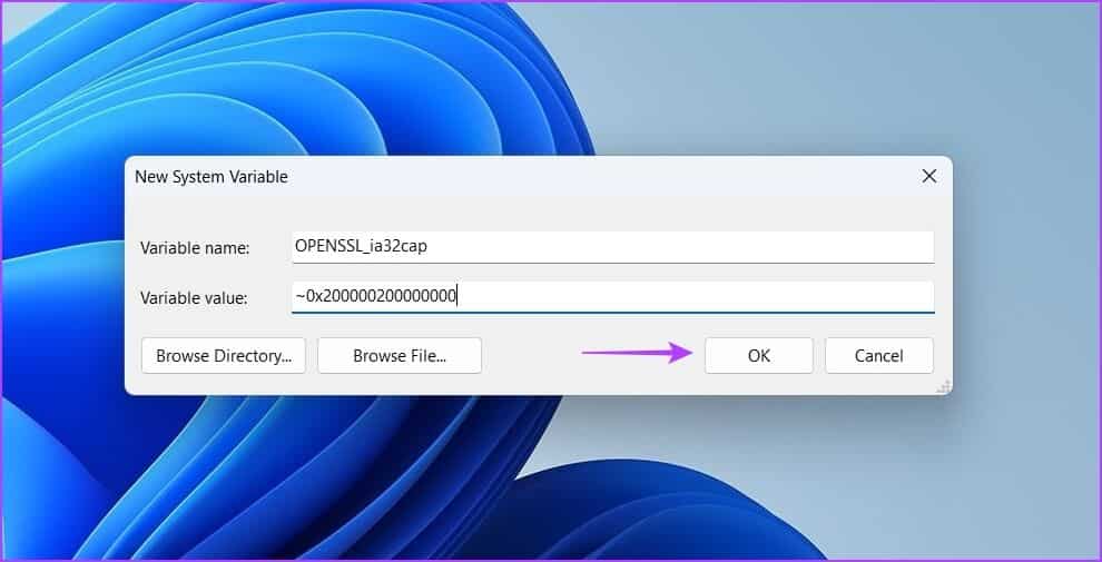 New-system-variable أفضل 7 طرق لإصلاح عدم بدء تشغيل Valorant على Windows 11