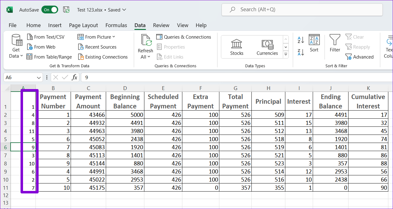 Number-Rows-in-Excel 3 طرق سهلة لتحريك الصفوف والأعمدة في Microsoft Excel