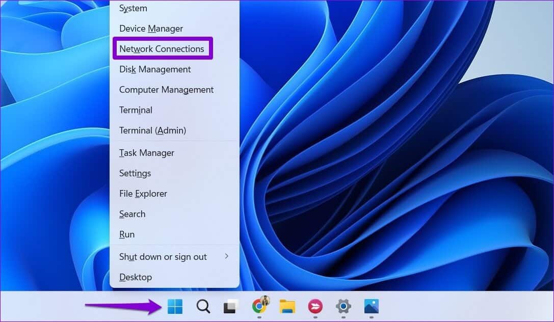 Open-Network-Connections أفضل 6 طرق لإصلاح عدم تثبيت الميزات الاختيارية في Windows 11