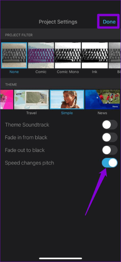 Options-in-iMovie-App-for-iPhone-1-474x1024-1 كيفية تحويل فيديو بطيء الحركة إلى فيديو عادي على iPhone
