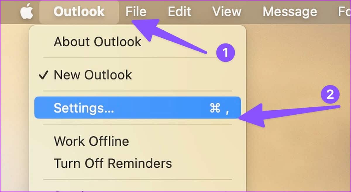Outlook-not-getting-new-emails-on-Mac أفضل 9 طرق لإصلاح عدم تلقي Outlook لرسائل البريد الإلكتروني على Mac