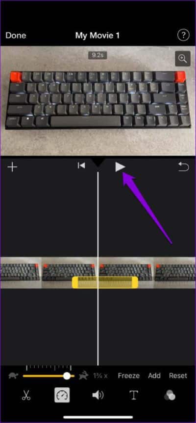 Play-Video-in-iMovie-App-474x1024-1 كيفية تحويل فيديو بطيء الحركة إلى فيديو عادي على iPhone