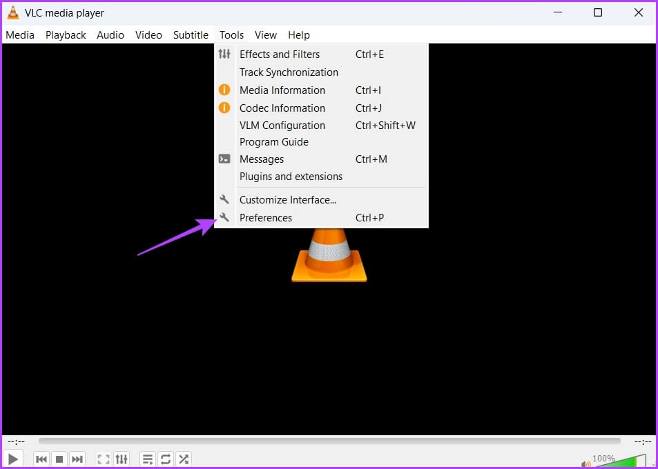 Preferences-1 أفضل 6 طرق لإصلاح لا يمكن فتح إدخال VLC في Windows 11