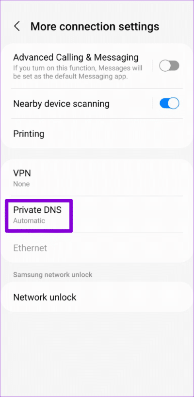 Private-DNS-on-Android-3-500x1024-1 أفضل 8 طرق لإصلاح عدم ظهور صفحة تسجيل الدخول إلى Wi-Fi على Android