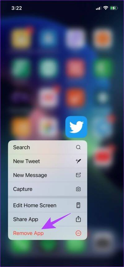 Remove-App-2 كيفية إصلاح تكرار نفس التغريدات على يوميات Twitter على iPhone و Android