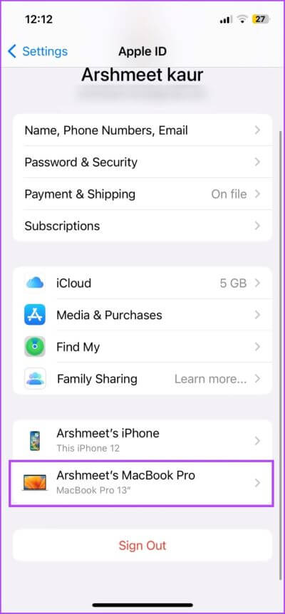 Remove-Mac-from-Apple-ID-from-on-iPhone-1-1-713x1536-1 9 طرق لفصل iPhone عن جهاز Mac كليًا أو جزئيًا