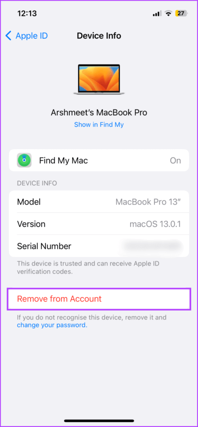 Remove-Mac-from-Apple-ID-from-on-iPhone-2-1-713x1536-1 9 طرق لفصل iPhone عن جهاز Mac كليًا أو جزئيًا