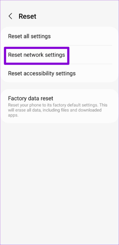 Reset-Network-Settings-on-Android-5-500x1024-1 أفضل 8 طرق لإصلاح عدم ظهور صفحة تسجيل الدخول إلى Wi-Fi على Android